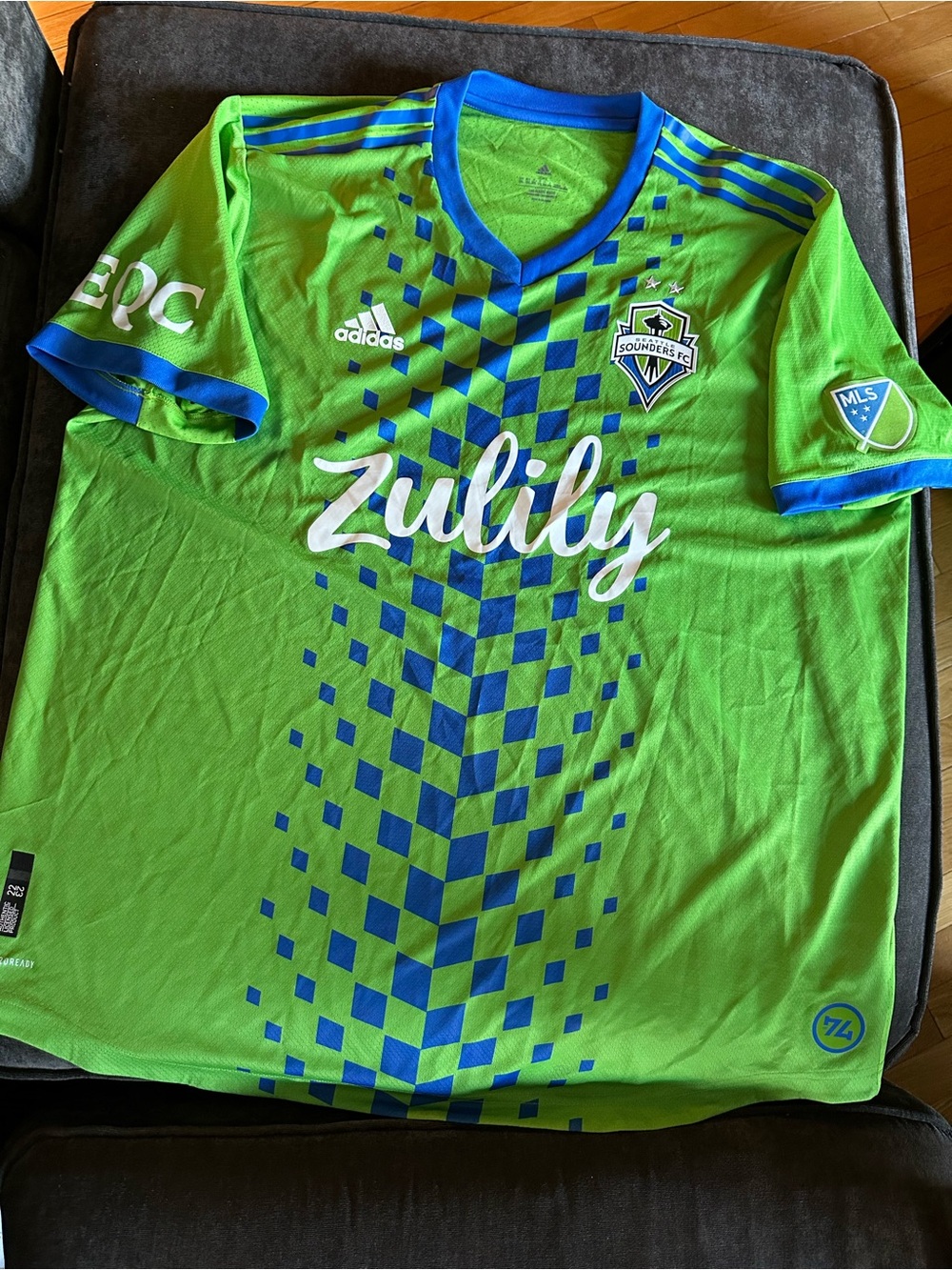 NWOT Men’s Authentic Adidas Seattle Sounders 2XL 2022/2023 Home Jersey